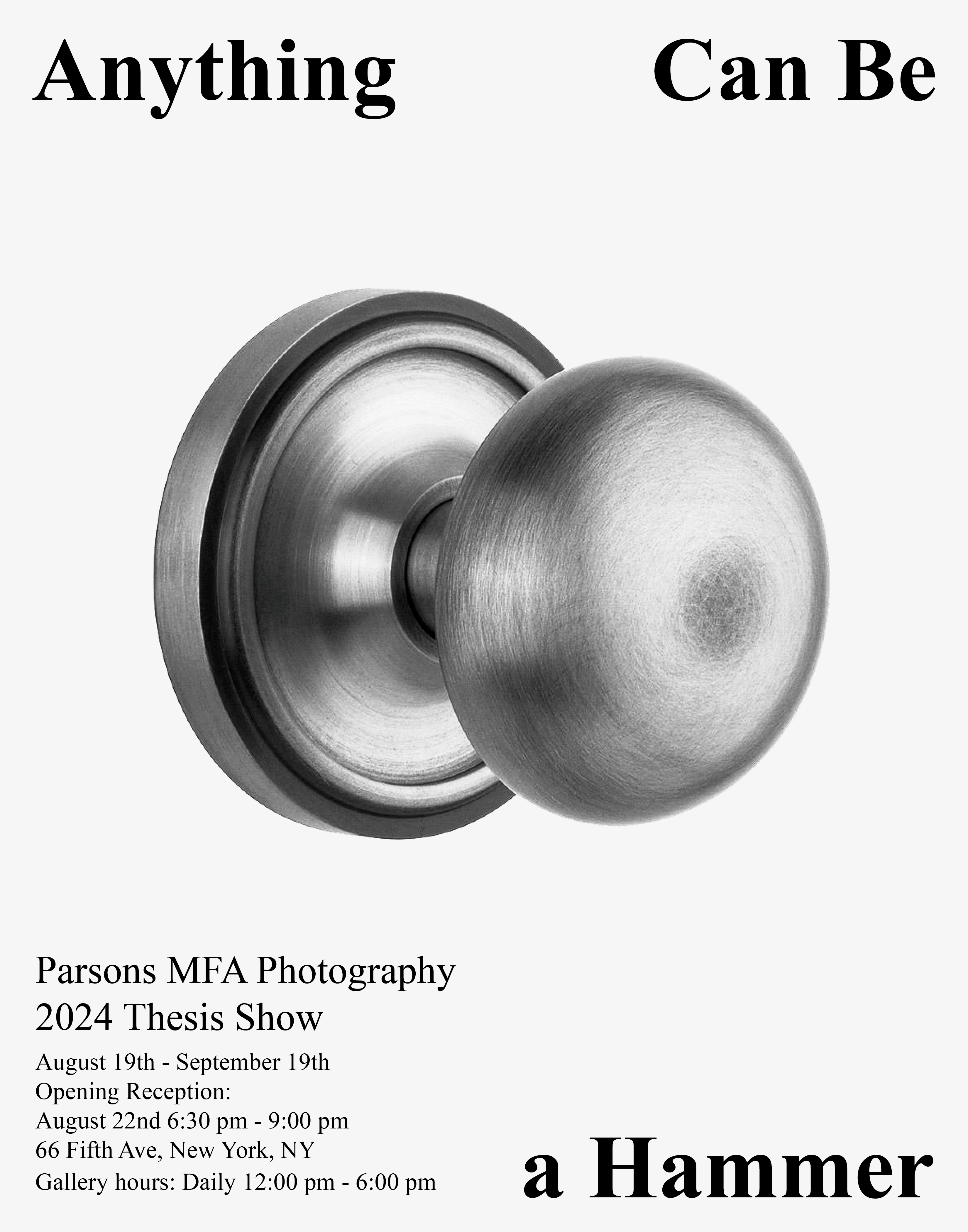 MFA Photography 2024 Thesis Exhibition